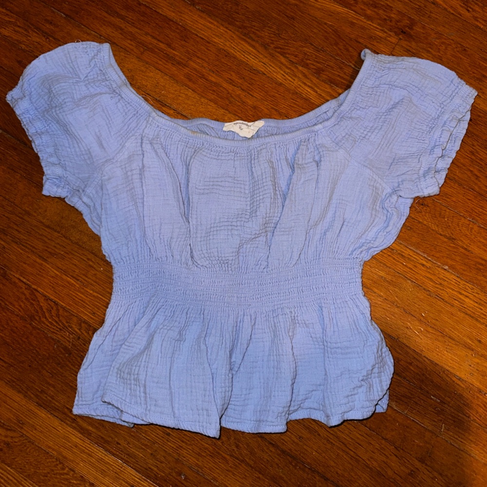 Women's Soft Blue Blouse